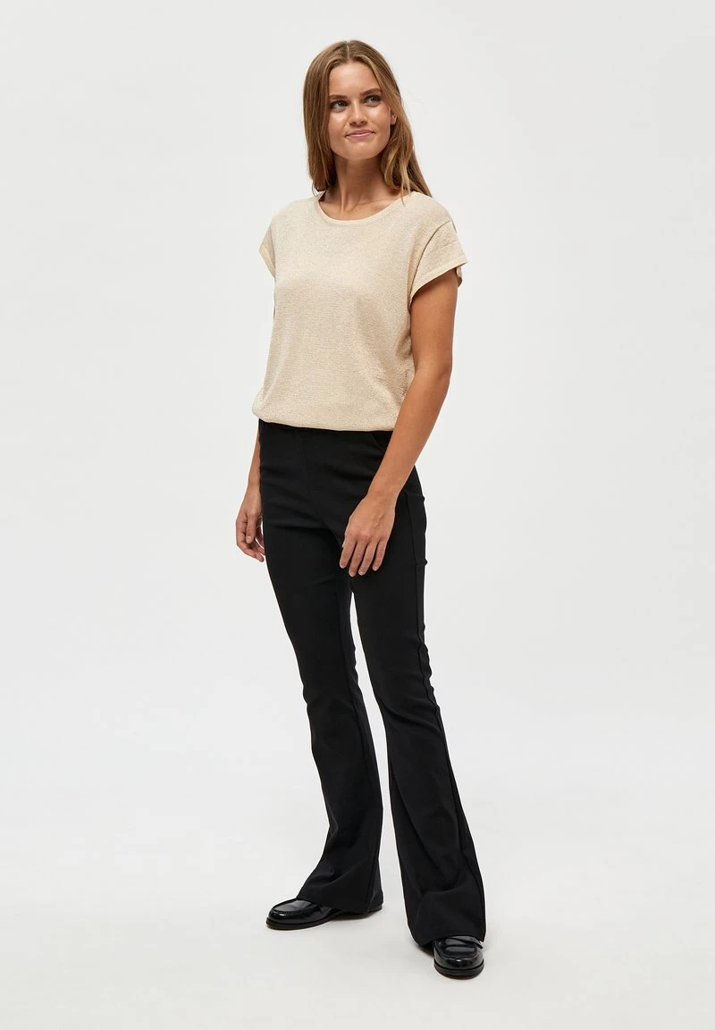 Minus Femme CARLINA T Shirt Basique Medal Gold Melange/lurex 4 Minus Femme CARLINA T Shirt Basique Medal Gold Melange/lurex – Image 2