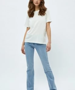 Minus CATHY T Shirt Basique White Femme