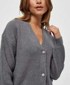 Minus Gilet Light Grey Melange Femme -SOLDES D'ÉTÉ - Minus Fashion d853c16b27c0411d9d9718610eb6ae15