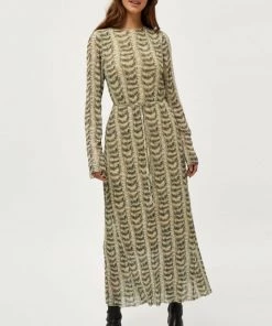 Minus Femme CAROLA Robe De Jour Black Stroke Print