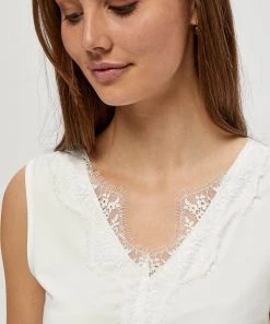 Minus Femme ASA Débardeur White -SOLDES D'ÉTÉ - Minus Fashion db68220d746942c2b793649ae04b164f