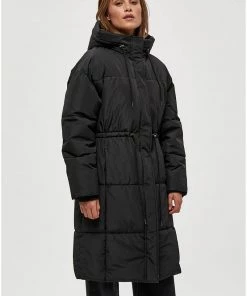 Minus Femme ALEXANDRA LONG Veste D'hiver Black