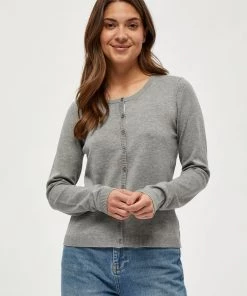 Minus Femme NEW LAURA Gilet Light Grey Melange