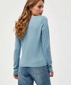 Minus NEW LAURA Gilet Bounty Blue Melange Femme -SOLDES D'ÉTÉ - Minus Fashion dc0dcea086174986a2ca10573270f2cf