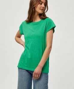 Minus Femme LETI T Shirt Basique Apple Green