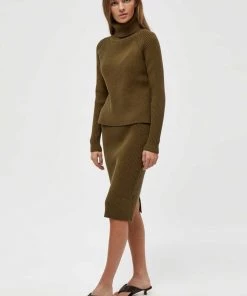 Minus Jupe Crayon Dark Olive Melange Femme 8 Minus Jupe Crayon Dark Olive Melange Femme -SOLDES D'ÉTÉ - Minus Fashion dff531d7b5ec448d8f70cc0491f49d04