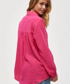 Minus Femme MAVINA Chemisier Pink Flamingo -SOLDES D'ÉTÉ - Minus Fashion e01ca2c31b1b4e538d453722e31a17da