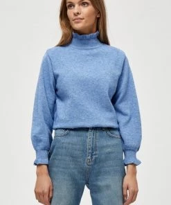 Minus CECELINE Pullover Light Palace Blue Femme
