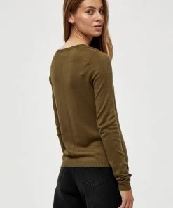 Minus Femme NEW LAURA Gilet Dark Olive Melange -SOLDES D'ÉTÉ - Minus Fashion e0de56a1d96f45318dcf22d32cd320ff