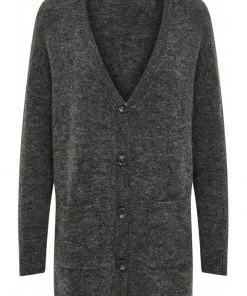 Minus Femme ROSIA LONG Gilet Dark Grey Melange -SOLDES D'ÉTÉ - Minus Fashion e116b614715d45c28e6245dcefd87344