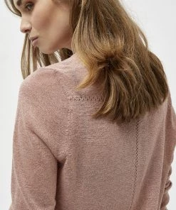 Minus NEW LAURA Gilet Powder Rose Lurex Femme -SOLDES D'ÉTÉ - Minus Fashion e1ecfd14b40c445e940789405c8a75ca