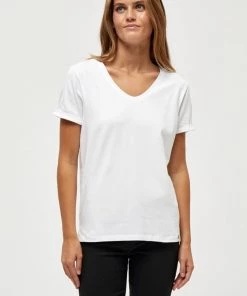 Minus Femme ADELE T Shirt Basique White