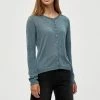 Minus NEW LAURA Gilet Blue Zen Lurex Femme -SOLDES D'ÉTÉ - Minus Fashion e319799c252747f092e0825113a3d473