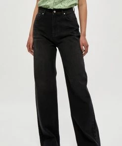 Minus Jean Flare Black Denim Femme