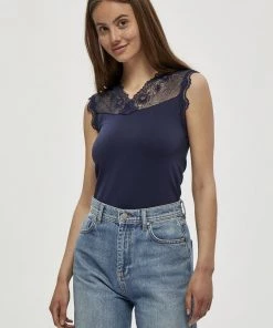 Minus VANESSA Blouse Black Iris Femme