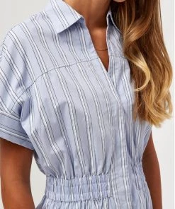 Minus Femme LESIA Combinaison Blue Stripe -SOLDES D'ÉTÉ - Minus Fashion e7652a51048249158fe0b69d22c19bf7