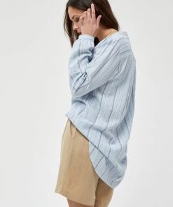 Minus Femme TANJA Tunique Powder Blue Stripe -SOLDES D'ÉTÉ - Minus Fashion e8291a1f448341afa8638c2c8aea7d58