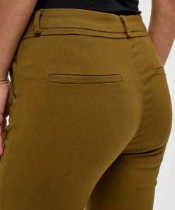 Minus Femme CARMA Pantalon Classique Olive -SOLDES D'ÉTÉ - Minus Fashion e98b8a9dd5eb4fcca9cd23b2a42cd320
