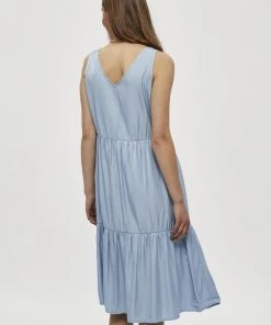 Minus JENNA Robe De Jour Powder Blue Femme -SOLDES D'ÉTÉ - Minus Fashion eae239ec0d78443aa7a1d8a8efbbee78