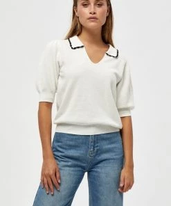 Minus Femme ELVIKA Pullover Broken White