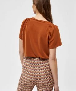 Minus Femme T Shirt Basique Burned Hazel -SOLDES D'ÉTÉ - Minus Fashion ee45d6ed3b6c4af78b9094adb6cb2368