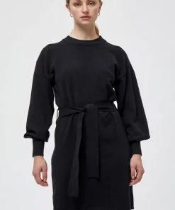 Minus Femme Robe Pull Black