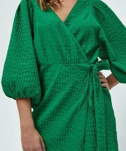Minus JEANE Robe De Jour Apple Green Femme -SOLDES D'ÉTÉ - Minus Fashion eee9100077f745a99a86f724229fbb6a