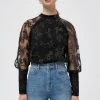 Minus KANYA Blouse Black Femme -SOLDES D'ÉTÉ - Minus Fashion ef20ba7502f947d9a0b071fd52be1f63