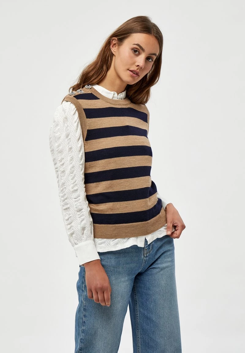 Minus ALANA Pullover Black Iris Striped Femme 3 Minus ALANA Pullover Black Iris Striped Femme