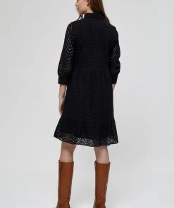 Minus Femme ZADAR Robe Chemise Black -SOLDES D'ÉTÉ - Minus Fashion f1d2defd854b4dbfa0ff4e22049ff742