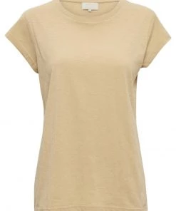 Minus LETI T Shirt Basique Warm Sand Femme