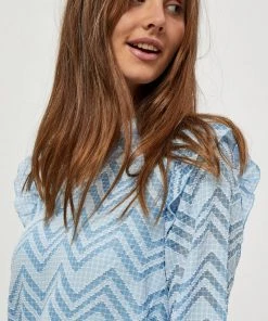 Minus Femme AMILLA Blouse Powder Blue Checked -SOLDES D'ÉTÉ - Minus Fashion f4368604398d4533a8624cae7ef29e11