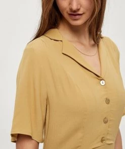 Minus Femme Robe Chemise Yellow -SOLDES D'ÉTÉ - Minus Fashion f518422ee4754a0e90ef2023dda17624