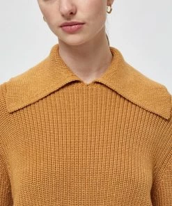 Minus Femme MILU Pullover Mineral Yellow Melange -SOLDES D'ÉTÉ - Minus Fashion f5446afcb9c54e60a5c5d4c498c470a5