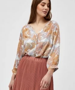 Minus Blouse Prairie Sand Checked Femme