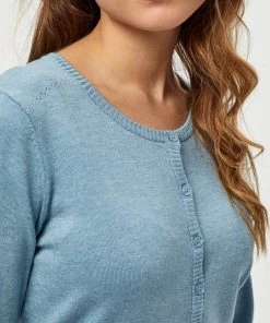 Minus NEW LAURA Gilet Bounty Blue Melange Femme -SOLDES D'ÉTÉ - Minus Fashion f6a6aeb7501543bf9d618dd4723cc5c8