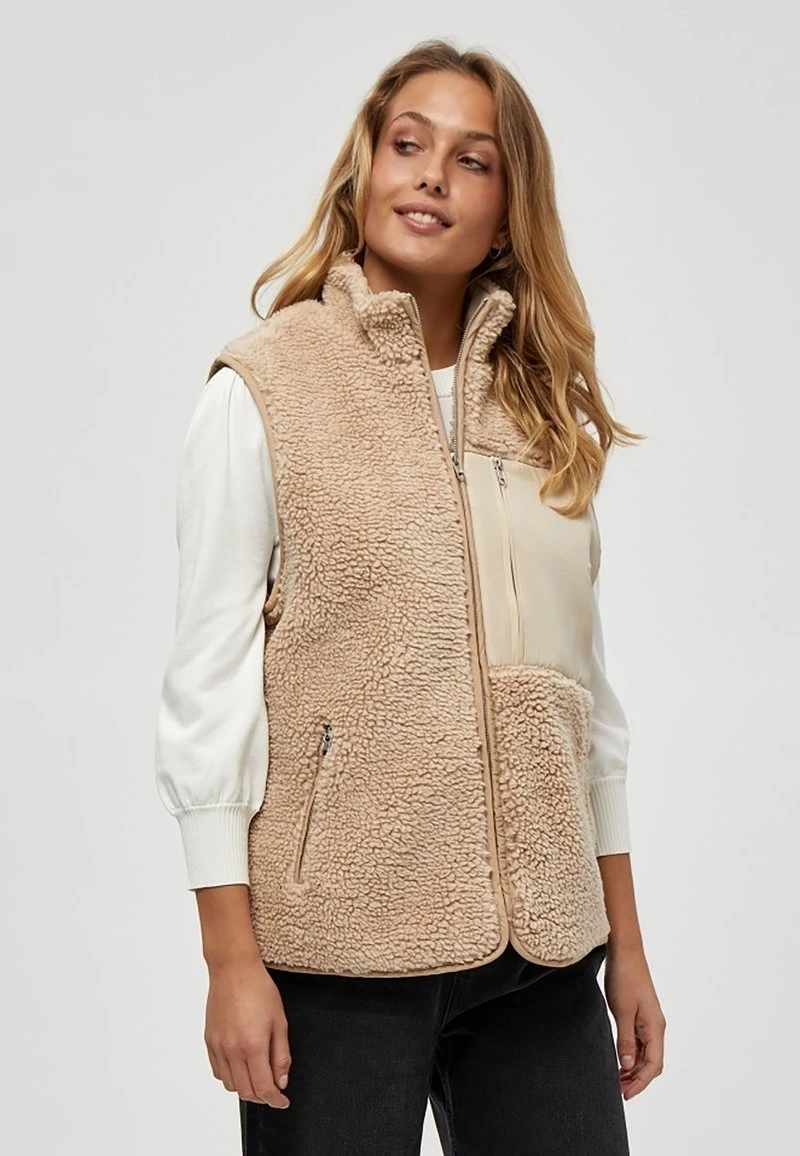 Minus Femme MAGGIE Veste Sans Manches Sand 3 Minus Femme MAGGIE Veste Sans Manches Sand