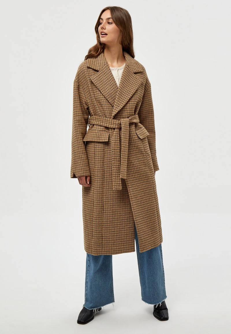 Minus AVITA Manteau Classique Rustic Brown Checked Femme 3 Minus AVITA Manteau Classique Rustic Brown Checked Femme