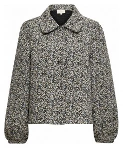 Minus Veste Mi Saison Misty Blue Flower Print Femme -SOLDES D'ÉTÉ - Minus Fashion f74bb5c18f0d41ec9bb745613b3a296f
