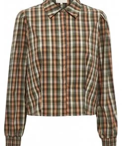 Minus VALINA Chemisier Sunbaked Checks Femme -SOLDES D'ÉTÉ - Minus Fashion f849a93b8e574697a2654c8c7e42a51d