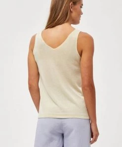 Minus CARLI Débardeur Lemon Sorbet Lurex Femme -SOLDES D'ÉTÉ - Minus Fashion f88ba014257c4095ae212f3af78fbbfd