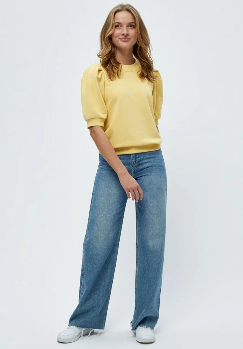 Minus Femme MIKA T Shirt Basique Yellow Straw 4 Minus Femme MIKA T Shirt Basique Yellow Straw – Image 2