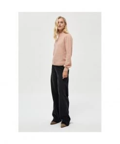 Minus ANGIE Pullover Pale Rose Melange Femme 10 Minus ANGIE Pullover Pale Rose Melange Femme -SOLDES D'ÉTÉ - Minus Fashion fa6990574ed348a09cea8180e26e12be