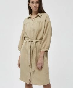 Minus Robe Chemise Sand Femme