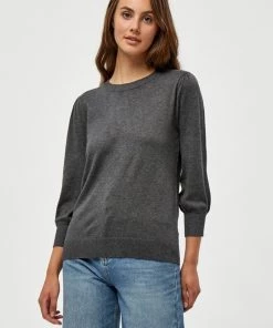 Minus Femme MERSIN Pullover Dark Grey Melange