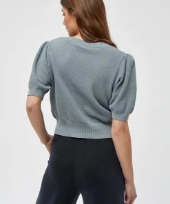 Minus JOSSA Gilet Misty Blue Femme -SOLDES D'ÉTÉ - Minus Fashion fcd4b2e84324471cb502c1eeb8ed0298