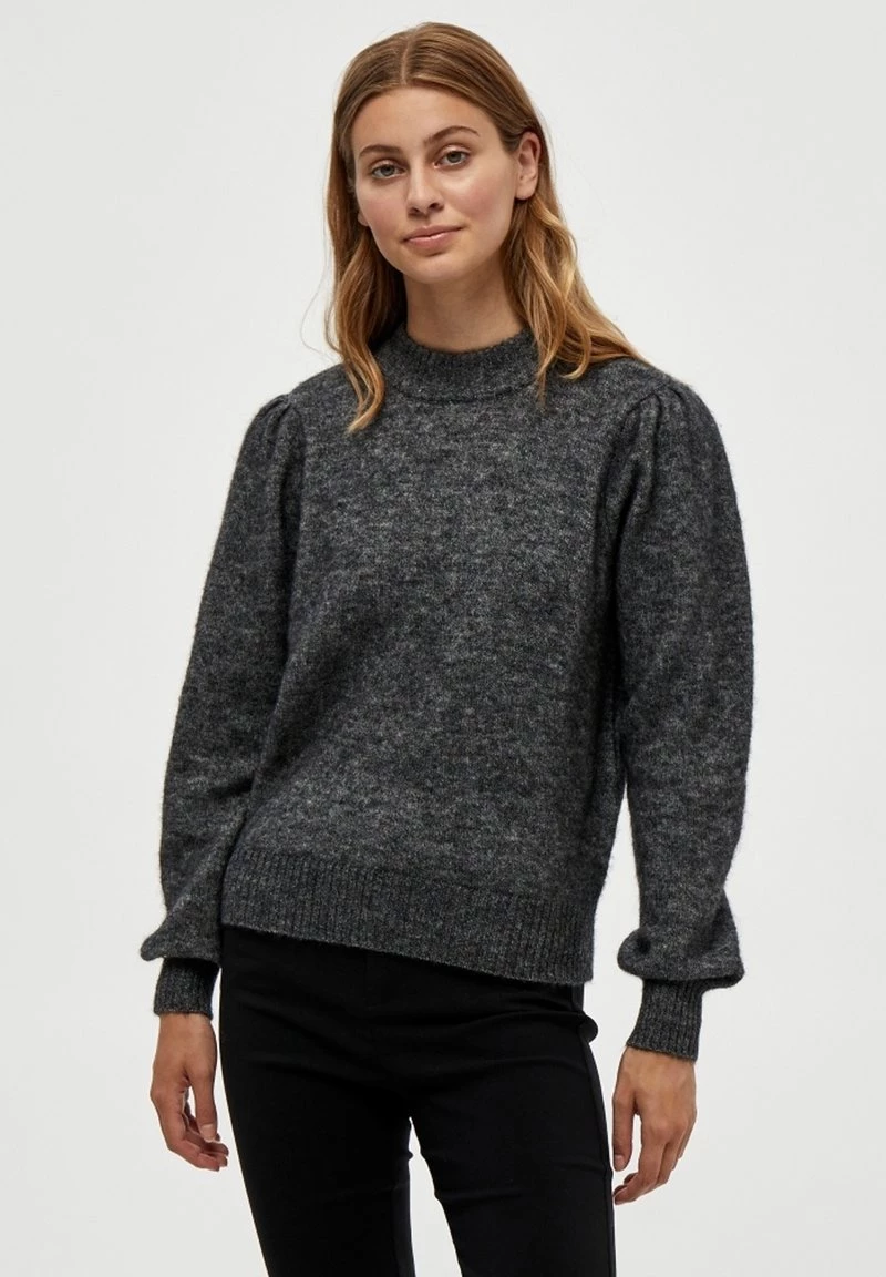 Minus MILLE Pullover Dark Grey Melange Femme 3 Minus MILLE Pullover Dark Grey Melange Femme