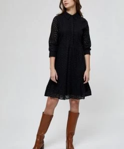 Minus Femme ZADAR Robe Chemise Black